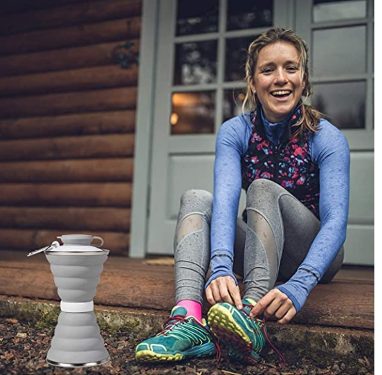 Foldable Water Bottle (Space Saving ) for Travel /Camping /Trekking - Travel Light