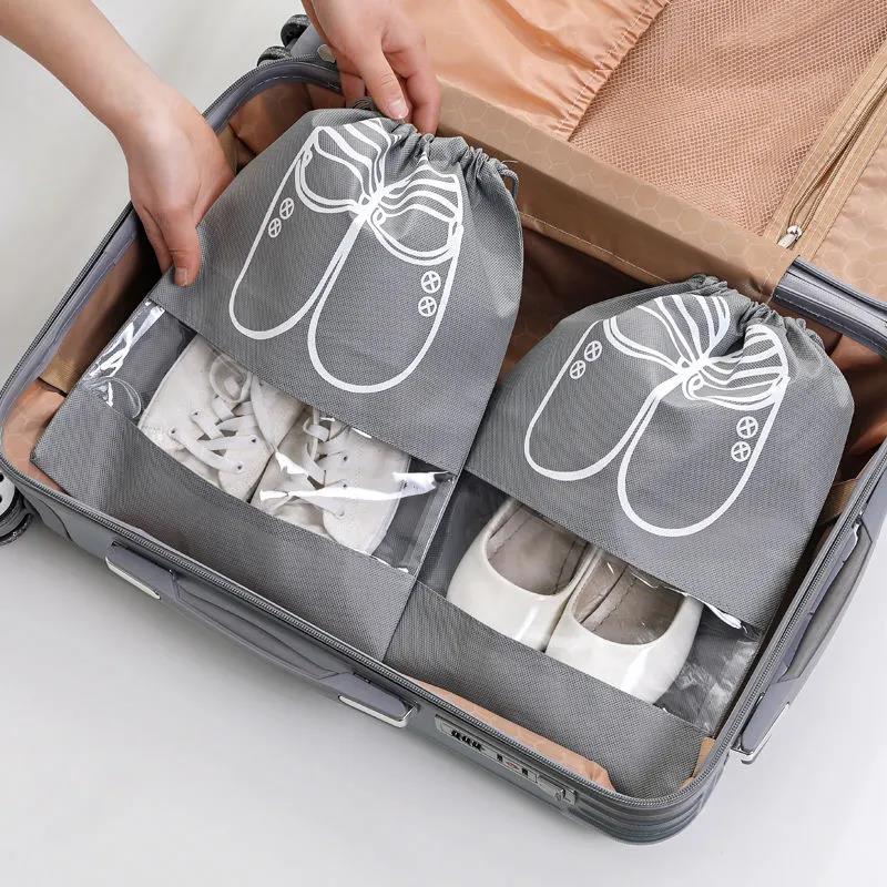Premium Stain Resistant/Odorless/Dust Proof Travel Shoe Bags (Oxford material)- pack of 6